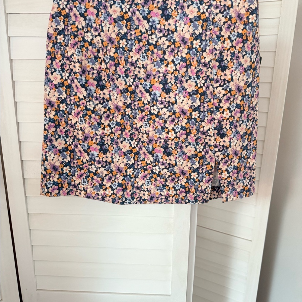Wild Fable Pink and Blue Pencil Skirt Knee-Length Casual